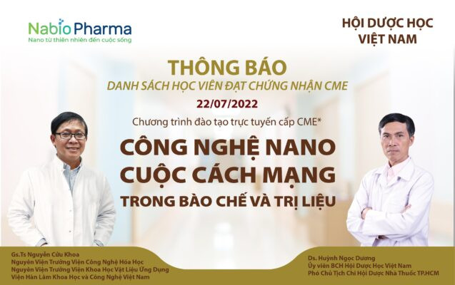 DANH SÁCH HỌC VIÊN ĐẠT CHỨNG NHẬN CME – 22/07/2022