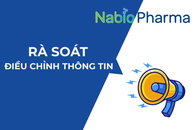 Rà soát/ điều chỉnh thông tin  quảng bá sản phẩm